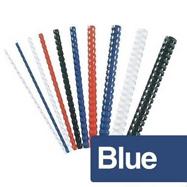 Dorsi plastici 6mm blu pz. 100