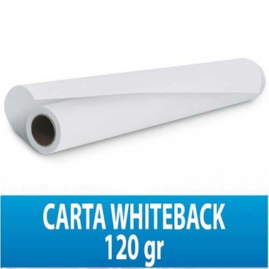 White Back Paper per affissione premium 120gr 1000mmx80M