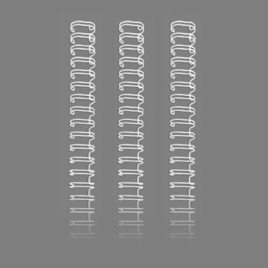 WireBind mm 6 - 1/4”- passo 3:1 - white (100 pzi) - da 11 a 20 fogli da 70gr