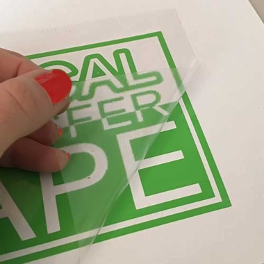 Transfer tape in PET media...