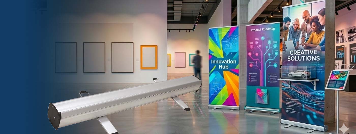 Roll-up, banchetti e bandiere